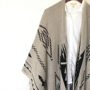 Navajo Poncho, One Size.